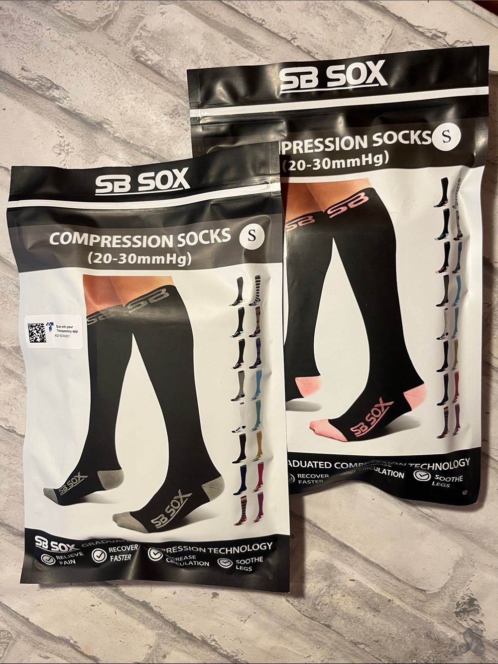 Compression Socks for women— Black set of 2 20-30 mug